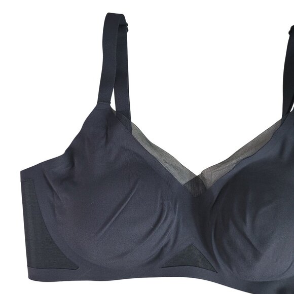 Honeylove CrossOver Wirefree Bra Black Medium Mesh Padding Removable #LWBR0302 - Picture 2 of 10